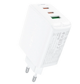 Laadija Acefast A41 65W 2x USB-C, 1X USB-A (valge)